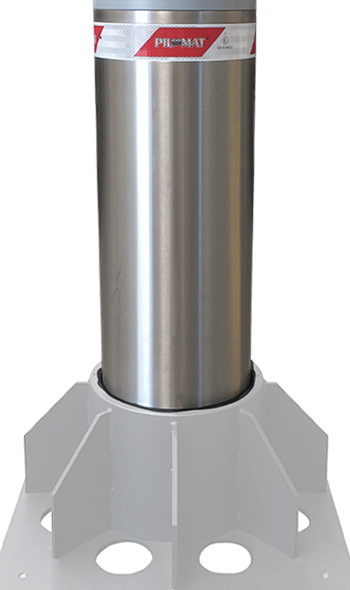 Removable bollards with reinforced basement - 275/K4RM 700