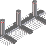 modulo con 3 dissuasori fissi