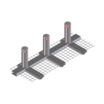 3 set fixed bollards module