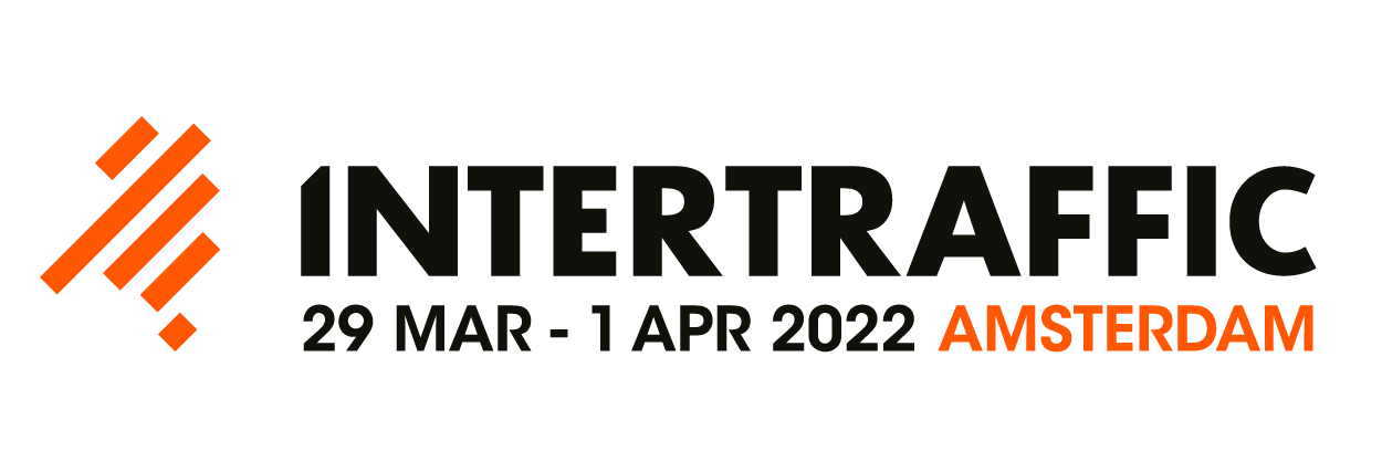 Banner per la fiera Intertraffic che si terrà ad Amsterdam dal 29 Marzo all'1 Aprile 2022