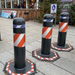 Oktablock installed to protect the area