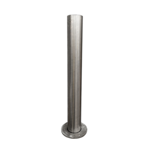 Image of an automatic bollard made of stainless steel